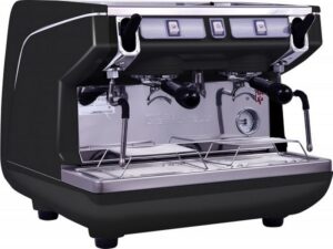 Кофемашина рожковая полуавтоматическая Nuova Simonelli Appia Life Compact 2Gr S 220V black+economizer+high groups (высокая группа, экономайзер)