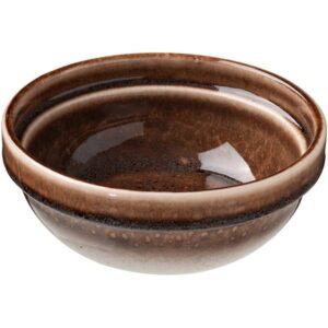 Тарелка Борисовская Керамика «Маррон Реативо» глубокая; 0,6л; D15,5см. фарфор; коричневый, бежевый артикул ФРФ88800973