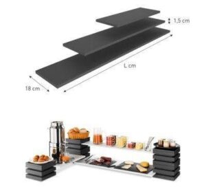 Полка Pujadas CUBIC 904.610 (деревянная, для подставки 904.600, черная) артикул 904.61