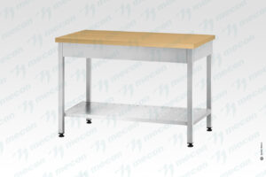 Стол кондитерский СПРп - 1500*700*860 "Profi Inox", бук/40 (полка перфорация)