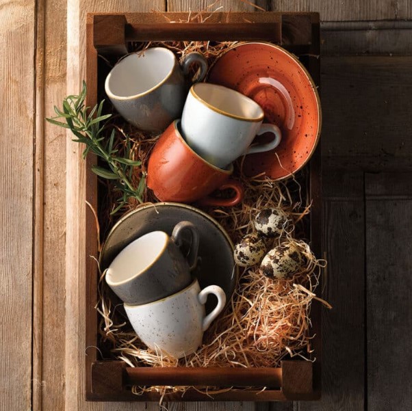 Чашка кофейная CHURCHILL Stonecast Spiced Orange 100 мл, D 65 мм, H 55 мм артикул SSOSCEB91