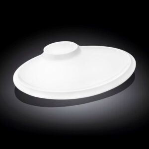 Блюдо для подачи Wilmax Teona L 350 мм, В 270 мм с соусником, утолщенный край артикул 992631