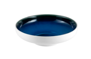 Салатник Le CoQ Abyssos 1700 мл, D 255 мм, H 70 мм, белый, синий артикул LABY028BL264255