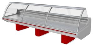 Холодильная витрина Марихолодмаш Парабель ВХСн-3,75 (без боковин, ТРВ, три тумбы)