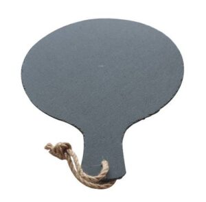 Блюдо для подачи MGProf D 250 мм, H 8 мм, черное с ручкой артикул 68718