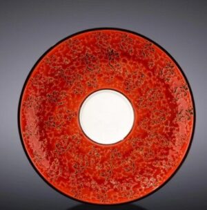 Блюдце Wilmax Splash красное D 150 мм артикул WL-667236/B