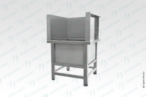 Ванна моповая сварная ВМСн - 530*530*500 (800) "Norma Ral", 1 м/о 430*430*200 (облицовка П-образная; ножка профильная, тр. 40*40)