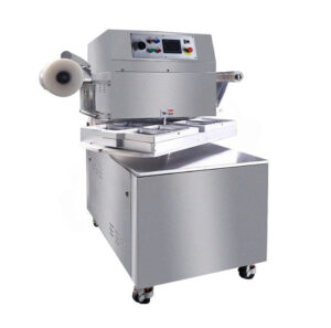 Запайщик лотков ротационного типа Hualian Machinery HVT-450R (нерж.) (4 лотка,187х137х120)