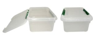 Контейнер для хранения продуктов MGprof прямоуг. с зеленым зажимом 300*230 мм. 6 л. артикул 1707 з