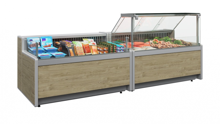 Витрина холодильная Carboma Gelios GC111 SV 1,25-1 (1010 Мариель)