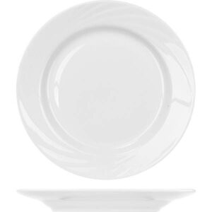 Тарелка Добрушский фарфоровый завод «Голубка» мелкая; D20см, фарфор, белый артикул 0C0582