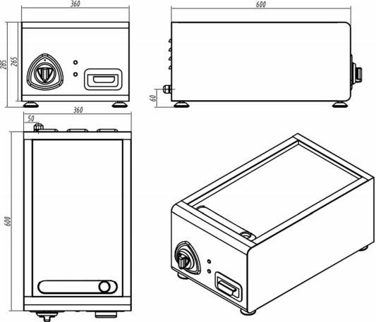 Поверхность жарочная электрическая Kocateq 4FTL