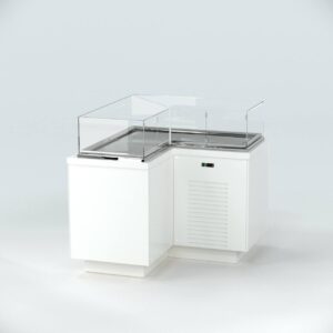 Угловая кондитерская витрина Финист Glassier LUX GСL-13/7/3