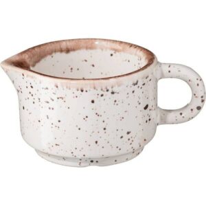 Соусник Борисовская Керамика «Пунто Бьянка»; 50мл; H40, B65мм, фарфор; белый, черный артикул ФРФ88800851