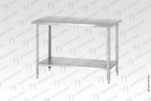 Стол производственный СПРн - 600*600*860 "Norma Inox" (полка перфорация; ножка угловая)