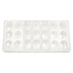 Форма для шоколада "Овал" 21 ячейка 35*27*12 мм, поликарбонат, P.L. Proff Cuisine