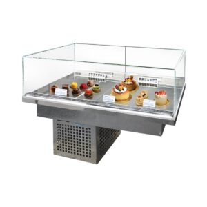 Встраиваемая кондитерская витрина Финист Glassier SLIDE DUO GSD-15/65/3