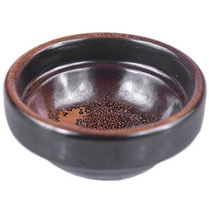 Соусник Борисовская Керамика «Млечный путь терракот», 30мл; D60, H25мм, фарфор, терракот, черный артикул ФРФ88801862