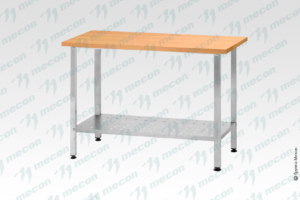 Стол кондитерский СПРн - 1500*800*860 "Norma Ral" (полка перфорация; ножка профильная, тр. 40*40)