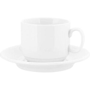 Чайная пара Добрушский фарфоровый завод «Экспресс» 220мл; D75/143, H75мм; фарфор, белый артикул 6С1628