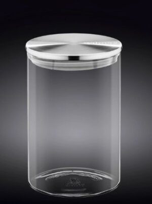 Банка для сыпучих продуктов Wilmax металлическая крышка 950 мл, H 155 мм, D 100 мм артикул WL-888514/A