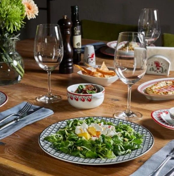 Подставка под емкости для специй Башкирский фарфор Мезень Принц Лебеди H 105 мм, L 168 мм, B 65 мм белая, красная артикул ИПС 03.168.Д1302:07