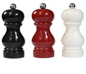 Мельница для перца из бука, черная лакированная, 13 cm Bisetti артикул BIS01.07150P.321