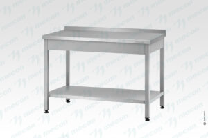Стол производственный СПРп - 600*600*860 "Profi Ral" (полка сплошная)