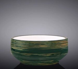 Бульонница Wilmax Spiral темно-зеленая 400 мл, D 125 мм артикул WL-669538/A