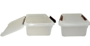 Контейнер для хранения продуктов MGprof прямоуг. с коричневым зажимом 300*230 мм. 6 л. артикул 1707 к