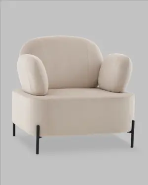 Кресло Кэнди велюр бежевый