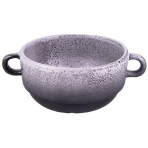 Бульонница Борисовская Керамика «Млечный путь»; 300мл; D11,5см, фарфор; белый, черный артикул ФРФ88801353