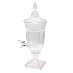 Диспенсер для напитков,стеклянный с краном, 5 л, P.L. - Barbossa