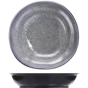 Тарелка Борисовская Керамика «Млечный путь» глубокая; 1л, D215, H70мм, фарфор, белый, черный артикул ФРФ88809153