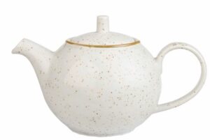 Чайник заварочный CHURCHILL Stonecast White Speckle 426 мл, H 105 мм артикул SWHSSB151