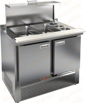 Стол холодильный для салатов HiCold SLE3-11GN (полипропилен)