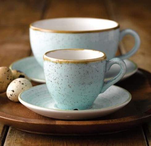 Чашка кофейная CHURCHILL Stonecast Duck Egg 100 мл, D 65 мм, H 55 мм артикул SDESCEB91