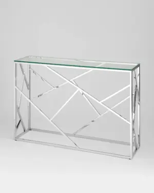 Консоль АРТ ДЕКО 115*30 серебро