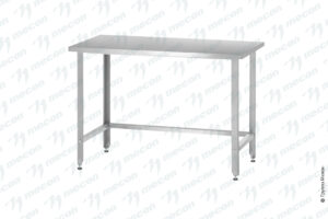 Стол производственный СПРн - 600*600*860 "Norma Inox" (полка-обвязка; ножка угловая)