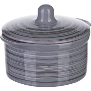 Горшочек для запекания Борисовская Керамика «Пинки»; 0,5л; D11см, керамика; серый артикул ПИН00011188