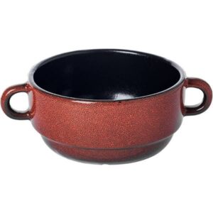 Бульонница Борисовская Керамика «Млечный путь оранжевый»; 300мл; D115, H55мм, фарфор, оранжевый, черный артикул ФРФ88801359