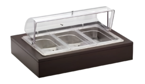 Подставка фуршетная Pintinox L 640 мм, B 460 мм, H 300 мм (3 гастроемкости) артикул 51132840