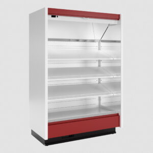 Пристенная витрина Марихолодмаш София 195/71 ВХСп-1,25 с ночными шторами фруктовая