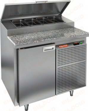 Стол холодильный для пиццы HiCold PZ1-1/GN (каменная столешница)