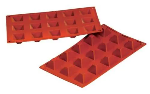 Форма силиконовая P.L. Proff Cuisine "Пирамида" 15 ячеек 36*36 мм, h 22 мм (30*17,5 см)