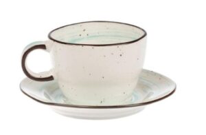 Чайная пара P.L. Proff Cuisine Fusion Coral 250 мл, D 90 мм, H 62 мм артикул 3150123 /P7139509 к=48/6