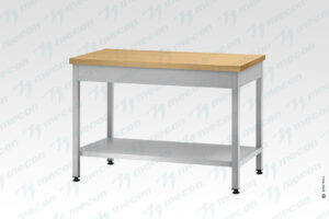 Стол кондитерский СПРп - 1500*700*860 "Profi Ral", бук/40 (полка сплошная)