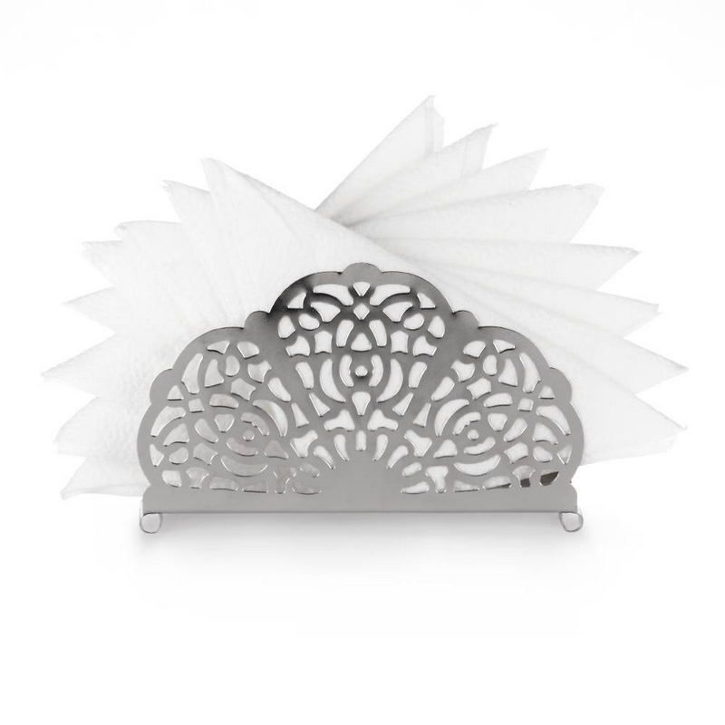 Салфетница Luxstahl Кружево L 155 мм, H 80 мм ( Набор 2 шт.) артикул кт968