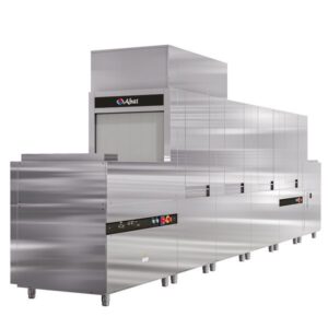 Машина посудомоечная туннельная Abat МПТ-3000К с пальчиковым конвейером левая