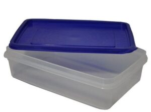 Контейнер для хранения продуктов MGprof прямоуг. с синей крышкой 220*145мм.1,3 л. артикул 1721 с